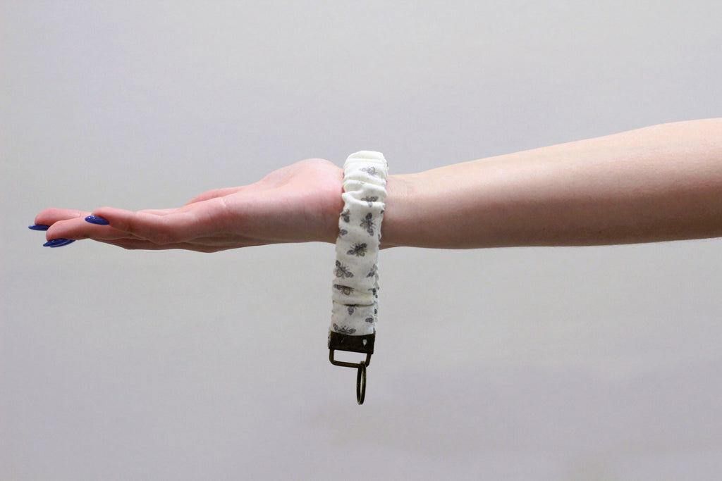 Bee Scrunchie Keychain