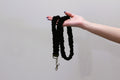 Black Scrunchie Lanyard