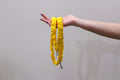 Yellow Polka Dot Scrunchie Lanyard